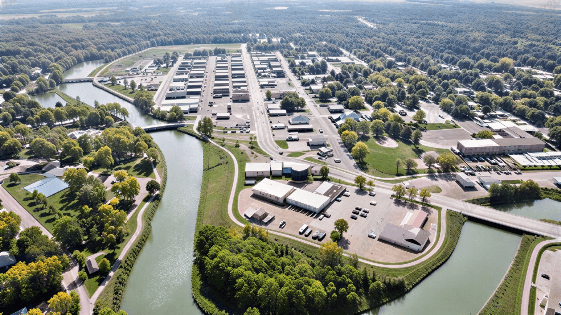 Aerial view of Jackson, Minnesota